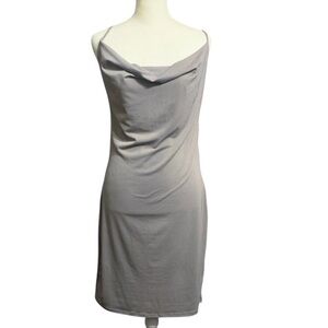 Backless Cowl Neck Dress